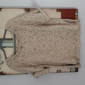 Free People Soft Nubby Pullover Sweater with Short Sleeves